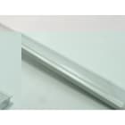 ENGITECHS - PR1006 PROFIL ALU A ENCASTRER BLANC 1CM + CAPOT DIFFUSANT / OPAL