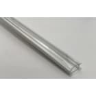 ENGITECHS - PR1006 PROFIL ALU A ENCASTRER BLANC 1CM + CAPOT TRANSPARENT