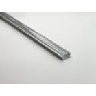 ENGITECHS - PR1006 PROFIL ALU A ENCASTRER GRIS 1CM + CAPOT TRANSPARENT