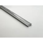 ENGITECHS - PR1006 PROFIL ALU A ENCASTRER GRIS 1CM + CAPOT TRANSPARENT