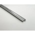 ENGITECHS - PR1006 PROFIL ALU A ENCASTRER GRIS 1CM + CAPOT TRANSPARENT