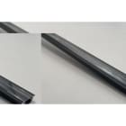 ENGITECHS - PR1006 PROFIL ALU A ENCASTRER NOIR 1CM + CAPOT TRANSPARENT