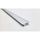 ENGITECHS - PR1007 PROFIL ALU A ENCASTRER GRIS 2M + CAPOT DIFFUSANT / OPAL