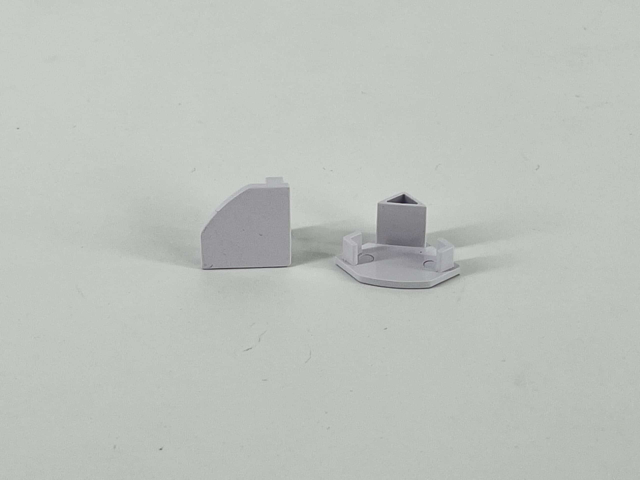 ENGITECHS - PR1012 BOUCHON DE FINITION EN MATIERE PLASTIQUE GRIS VENDU PAR LOT DE 2