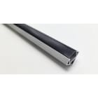 ENGITECHS - PR1012 PROFIL ALU D'ANGLE GRIS 2M + DIFFUSEUR NOIR