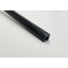 ENGITECHS - PR1012 PROFIL ALU D'ANGLE NOIR 1CM + CAPOT NOIR