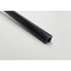 ENGITECHS - PR1012 PROFIL ALU D'ANGLE NOIR 1CM + CAPOT NOIR