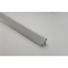 ENGITECHS - PR1012 PROFIL ALU D'ANGLE BLANC 1CM + CAPOT OPAL