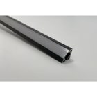 ENGITECHS - PR1012 PROFIL ALU D'ANGLE NOIR 3M + CAPOT OPAL