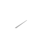 ENGITECHS - PR1017 PROFIL ALUMINIUM CINTRABLE GRIS 1CM SANS CAPOT