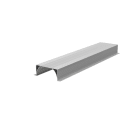 ENGITECHS - PR1022 PROFIL ALUMINIUM ENCASTRE GRIS 1CM + CAPOT