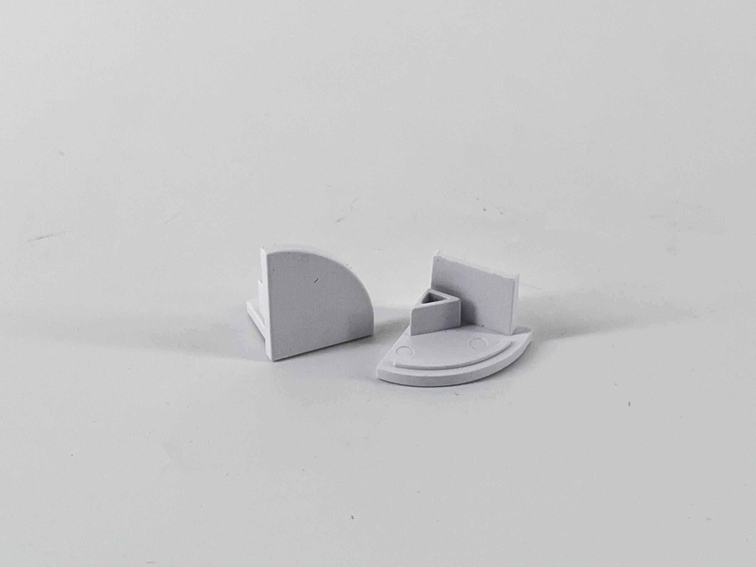 ENGITECHS - PR1028 BOUCHON DE FINITION EN MATIERE PLASTIQUE GRIS VENDU PAR LOT DE 2