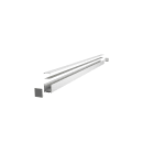 ENGITECHS - PR1030 PROFILE ALUMINIUM SAILLIE GRIS D'UNE LONGUEUR DE 2M