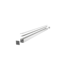 ENGITECHS - PR1030 PROFILE ALUMINIUM SAILLIE GRIS D'UNE LONGUEUR DE 2M