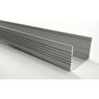 ENGITECHS - PR1031 PROFIL ALUMINIUM SAILLI GRIS 1CM + CAPOT