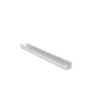 ENGITECHS - PR1038 PROFIL ALU NOIR 2M AVEC CAPOT COMP. COB IP67
