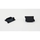 ENGITECHS - PR1041 BOUCHON DE FINITION EN MATIERE PLASTIQUES NOIR VENDU PAR LOT DE 2