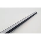 ENGITECHS - PR1041 PROFIL ALU EN SAILLIE, 2M, NOIR + DIFFUSEUR