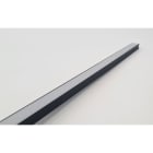ENGITECHS - PR1041 PROFIL ALU EN SAILLIE, 1CM, NOIR + DIFFUSEUR