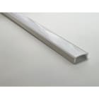 ENGITECHS - PR1045 PROFIL ALU EN SAILLIE, 1CM, BLANC + DIFFUSEUR