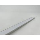 ENGITECHS - PR1045 PROFIL ALU EN SAILLIE, 2M, GRIS + DIFFUSEUR