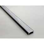 ENGITECHS - PR1045 PROFIL ALU EN SAILLIE, 2M, NOIR + DIFFUSEUR