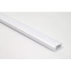 ENGITECHS - PR1046 PROFIL ALU ENCASTRE, 1CM, BLANC + DIFFUSEUR