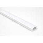 ENGITECHS - PR1046 PROFIL ALU ENCASTRE, 2M, BLANC + DIFFUSEUR