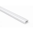 ENGITECHS - PR1046 PROFIL ALU ENCASTRE, 1CM, BLANC + DIFFUSEUR