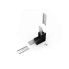ENGITECHS - PR2003 CONNECTEUR D'ANGLE 90 DEGRES INTERIEUR NOIR VENDU A L'UNITE