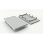 ENGITECHS - PR2003E7 BOUCHON DE FINITION EN MATIERE PLASTIQUE GRIS VENDU PAR LOT DE 2
