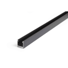 ENGITECHS - PR2003FT PROFIL ALUMINIUM SAILLIE NOIR 2M + CAPOT TRANSPARENT