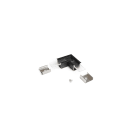 ENGITECHS - PR2004 CONNECTEUR D'ANGLE 90 DEGRES HAUT GRIS VENDU A L'UNITE