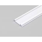 ENGITECHS - PR2005D PROFIL ALUMINIUM CINTRABLE BLANC 1CM + CAPOT
