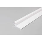 ENGITECHS - PR2006D PROFIL ALUMINIUM CORNICHE BLANC 1CM + CAPOT