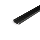 ENGITECHS - PR2008G PROFIL ALUMINIUM SAILLIE NOIR 2M + CAPOT