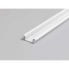 ENGITECHS - PR2012J PROFIL ALUMINIUM ENCASTRE BLANC 2M + CAPOT