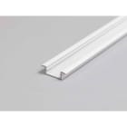 ENGITECHS - PR2012J PROFIL ALUMINIUM ENCASTRE BLANC 1CM + CAPOT