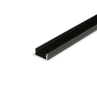 ENGITECHS - PR2014CN PROFIL ALUMINIUM SAILLIE NOIR 1CM + CAPOT NOIR