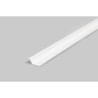 ENGITECHS - PR2016C PROFIL ALUMINIUM ENCASTRE BLANC 1CM + CAPOT