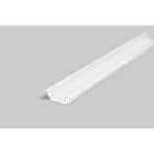 ENGITECHS - PR2017F PROFIL ALUMINIUM ENCASTRE BLANC 1CM + CAPOT