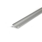 ENGITECHS - PR2017F PROFIL ALUMINIUM ENCASTRE GRIS 1CM + CAPOT