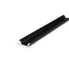 ENGITECHS - PR2017F PROFIL ALUMINIUM ENCASTRE NOIR 1CM + CAPOT