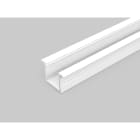 ENGITECHS - PR2021B PROFIL ALUMINIUM ENCASTRE BLANC 2M + CAPOT
