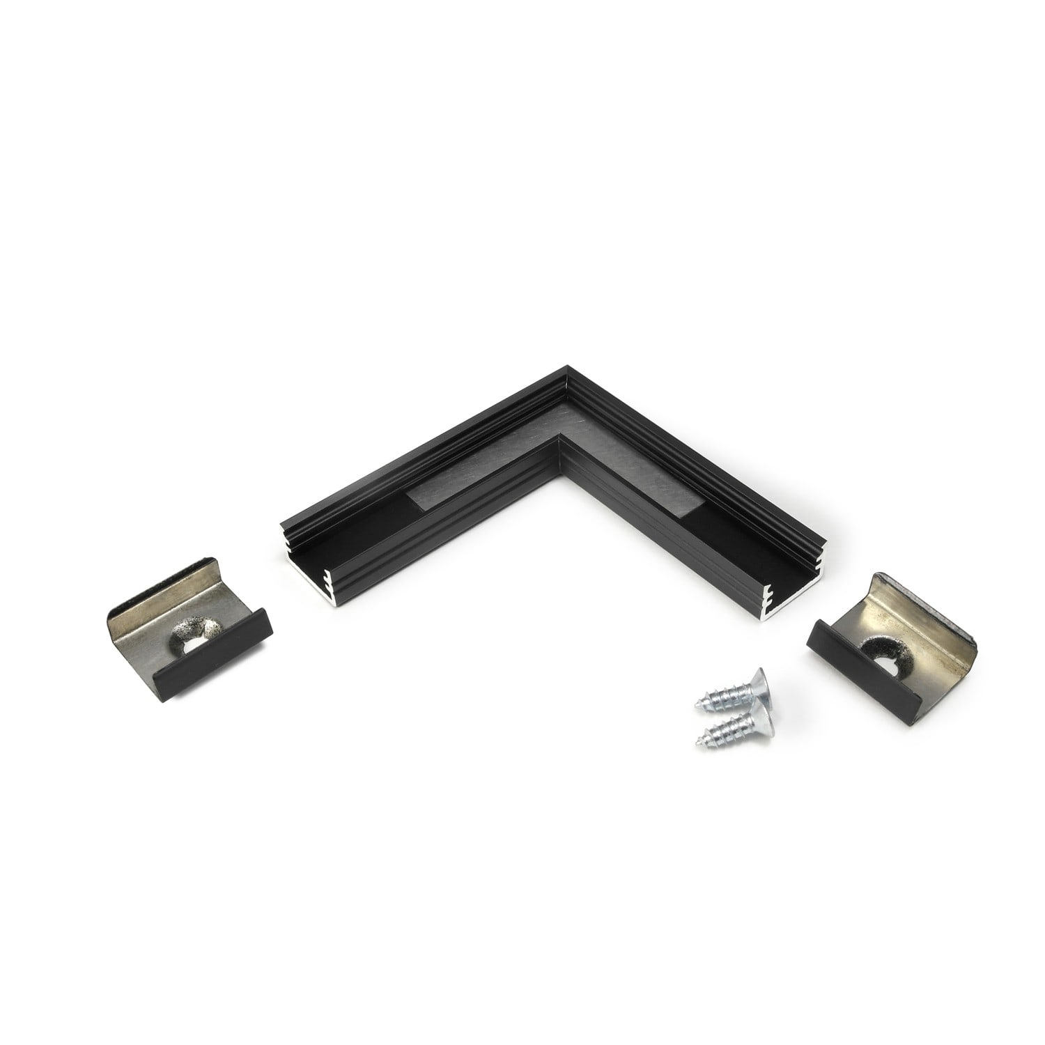 ENGITECHS - PR2029 CONNECTEUR D'ANGLE 90 DEGRES NOIR VENDU A L'UNITE