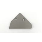 ENGITECHS - PR3003 BOUCHON DE FINITION EN MATIERE PLASTIQUE GRIS DROITE POUR PROFILE PR3003