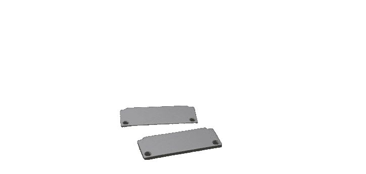 ENGITECHS - PR4005 BOUCHON DE FINITION EN MATIERE PLASTIQUE GRIS VENDU PAR LOT DE 2