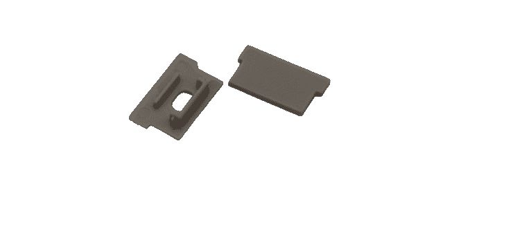 ENGITECHS - PR4007 BOUCHON DE FINITION EN MATIERE PLASTIQUE GRIS VENDU PAR LOT DE 2