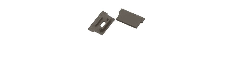 ENGITECHS - PR4009 BOUCHON DE FINITION EN MATIERE PLASTIQUE GRIS VENDU PAR LOT DE 2