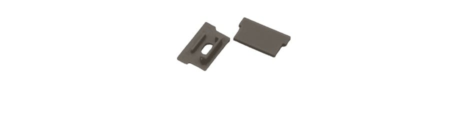 ENGITECHS - PR4009 BOUCHON DE FINITION EN MATIERE PLASTIQUE GRIS VENDU PAR LOT DE 2